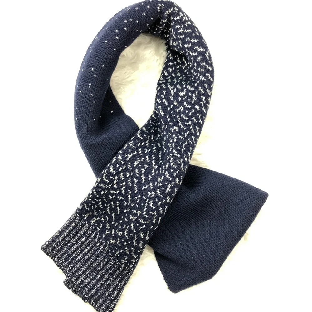 LAUNDRY By Shelli Segal Blue & Silver Scarf EUC